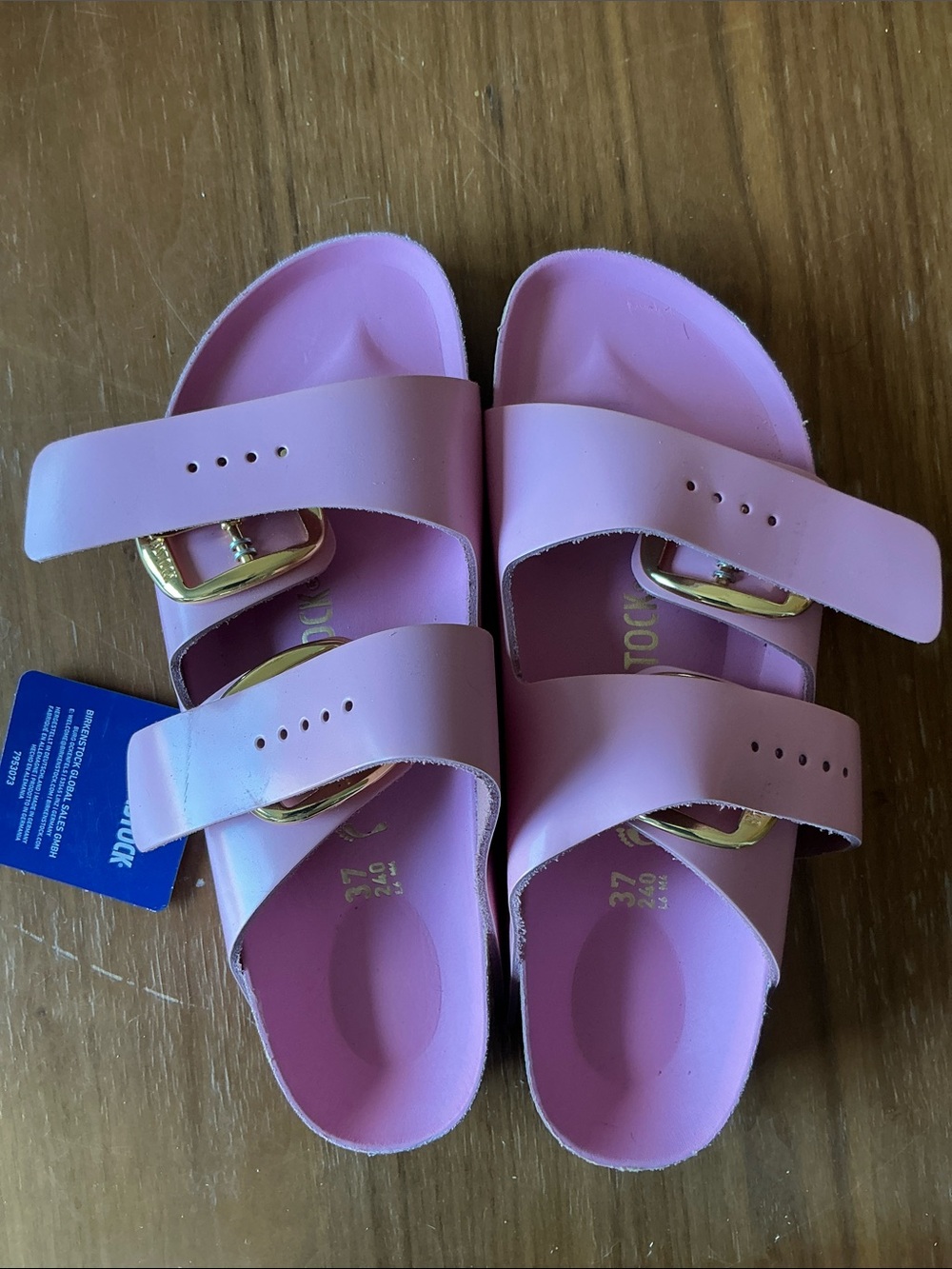 Birkenstock Arizona Big Buckle High Shine Fondant Pink EU 37 - Picture 3 of 5